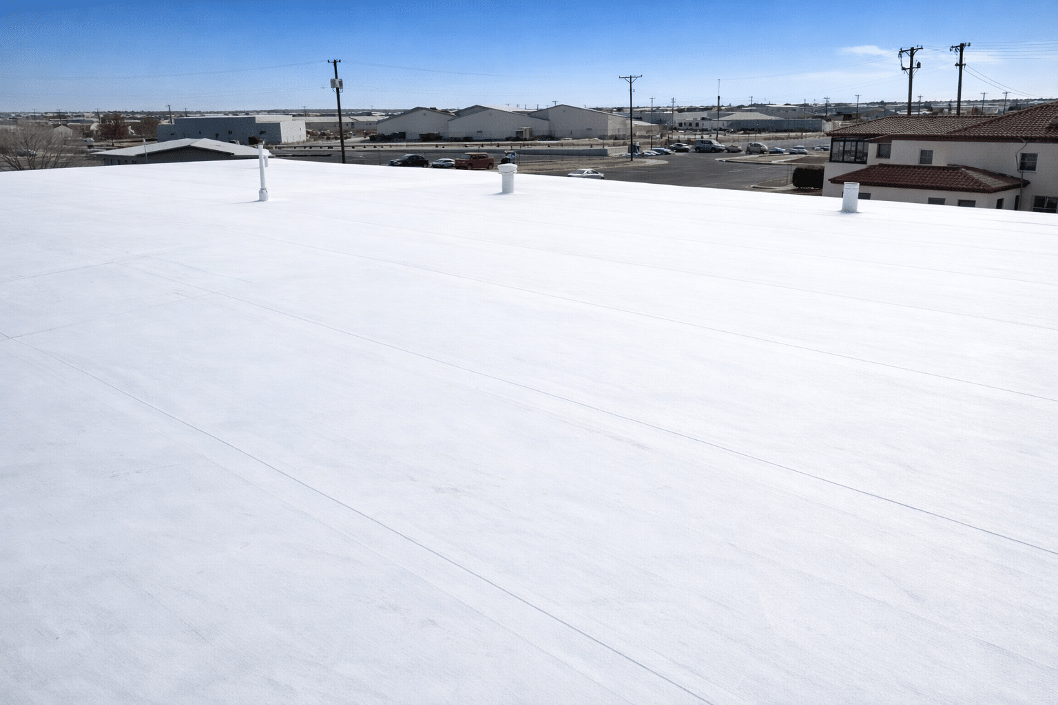 commercial flat roof